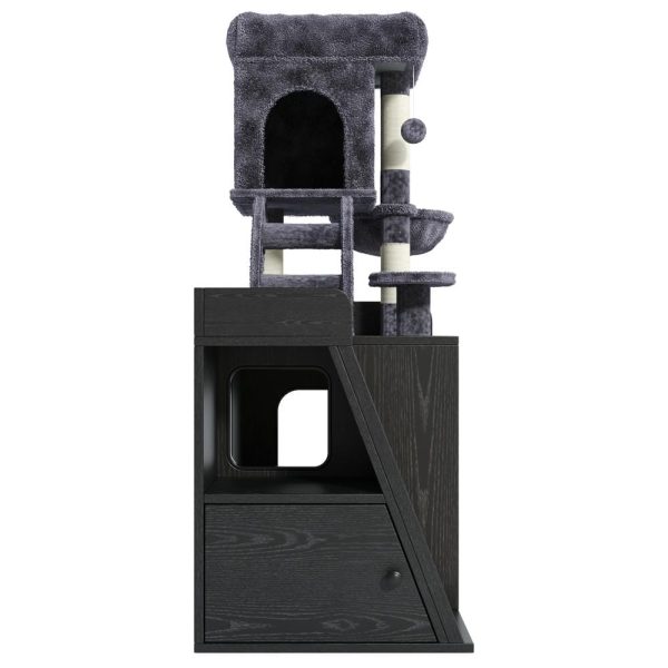 omnihaven all in one smart rgb cat tree & hidden litter box enclosure omnihaven all in one smart rgb cat tree & hidden litter box enclosure