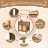omnihaven 3 in 1 luxury hidden cat litter box enclosure with sisal scratching doors
