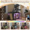 omnihaven all in one smart rgb cat tree & hidden litter box enclosure