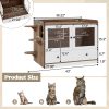 omnihaven 3 in 1 luxury hidden cat litter box enclosure with storage drawer