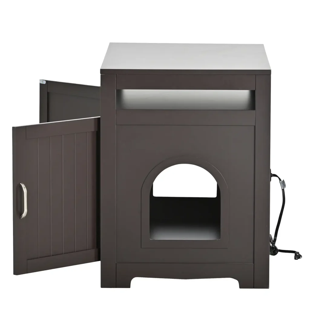 space saving cat litter box cabinet