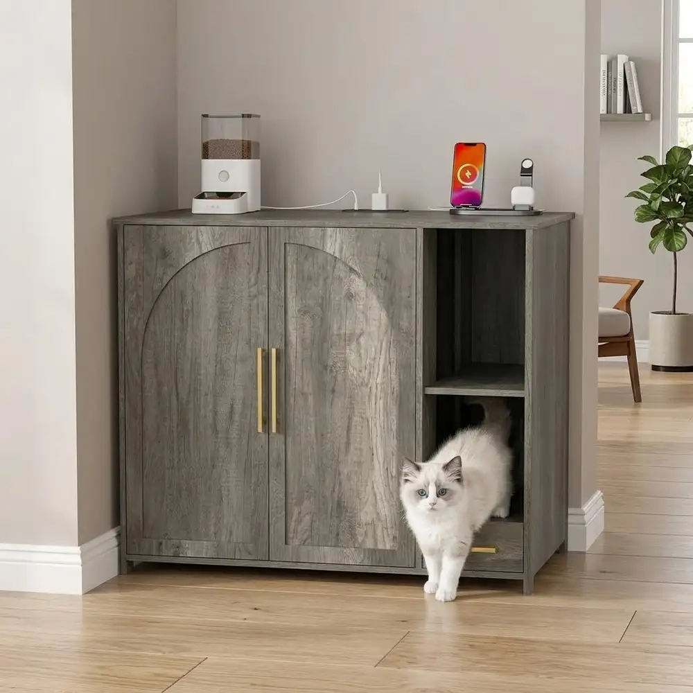 Extra Large Cat Litter Box Enclosure for Litter-Robot