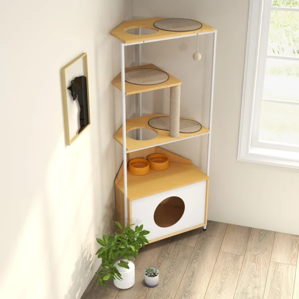 corner cat tree tower corner