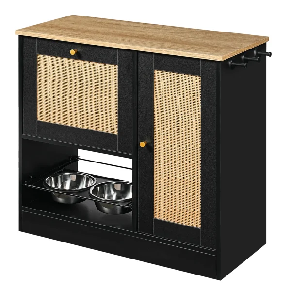 black and vintage two-tone finish, full view