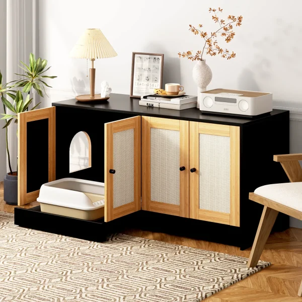 shown in a study, living room, and bedroom setting